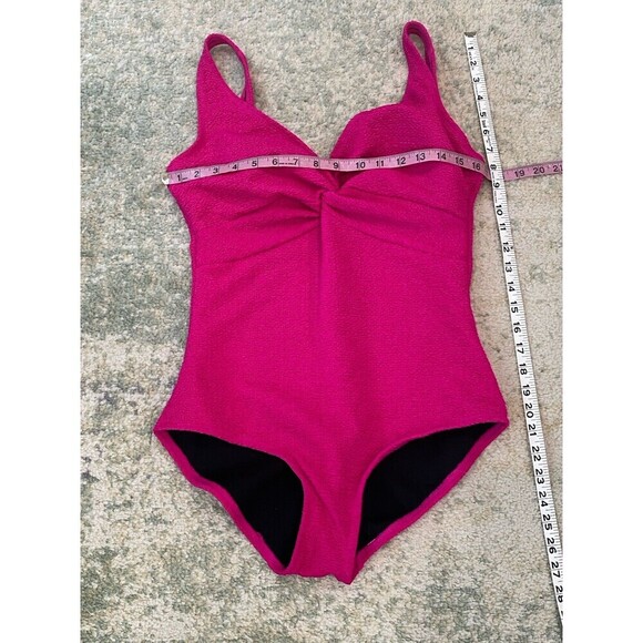 GABAR Women’s Size 14 Textured One Piece Swimsuit Pink - Picture 4 of 6